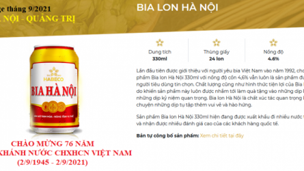 Thử thách tháng 9-2021 - BIA HÀ NỘI QUẢNG TRỊ CHÀO MỪNG 76 NĂM QUỐC KHÁNH NƯỚC CHXHCN VIỆT NAM