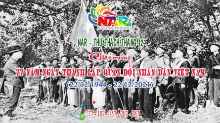 NAR - THỬ THÁCH THÁNG 12 - CHÀO MỪNG 77 NĂM NGÀY THÀNH LẬP QĐND VIỆT NAM
