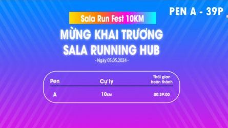 Pen A - Sala Run Fest - 10K - Thế giới chạy bộ