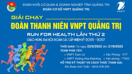 ĐOÀN THANH NIÊN VNPT QUẢNG TRỊ RUN FOR HEALTH - LẦN THỨ 2
