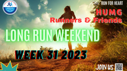 HUMG RUNNERS AND FRIENDS LONG RUN WEEKEND, W31-2023