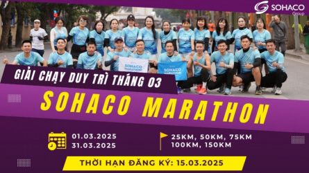 Sohaco Marathon 2025 - Giải chạy duy trì tháng 3