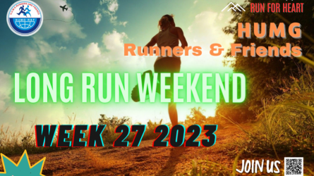 HUMG RUNNERS AND FRIENDS LONG RUN WEEKEND, W27-2023
