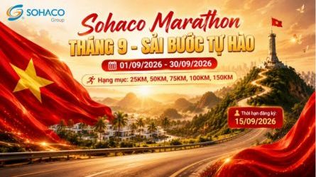 Sohaco Marathon 2026 -- THÁNG 9 - SẢI BƯỚC TỰ HÀO