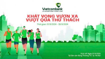 Giải chạy trực tuyến Vietcombank Nam Thăng Long 2024 - Khát vọng vươn xa Vượt qua Thử thách