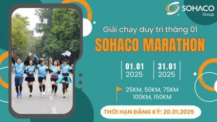 Sohaco Marathon 2025 - Giải chạy duy trì tháng 1