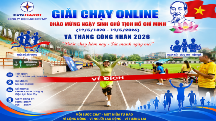 Giải chạy bộ, đi bộ Công ty Điện lực Sơn Tây 2026 - Sơn Tây 1