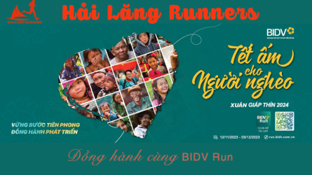 Hải Lăng Runners - Thử thách tháng 11 đồng hành cùng Tết Ấm cho người nghèo