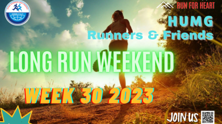 HUMG RUNNERS AND FRIENDS LONG RUN WEEKEND, W30-2023