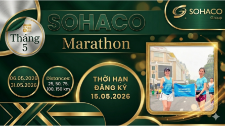 Sohaco Marathon 2026 - Giải chạy tháng 05