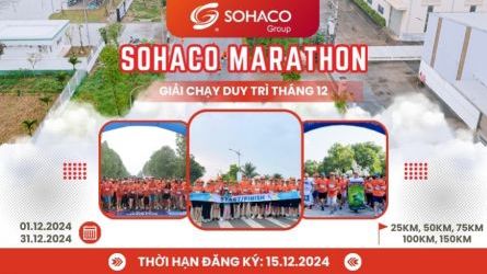 Sohaco Marathon 2024 - Giải chạy duy trì tháng 12