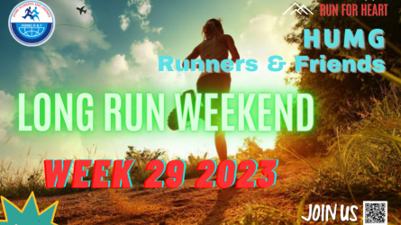 HUMG RUNNERS AND FRIENDS LONG RUN WEEKEND, W29-2023