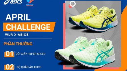 WLR x ASICS thử thách tháng 4